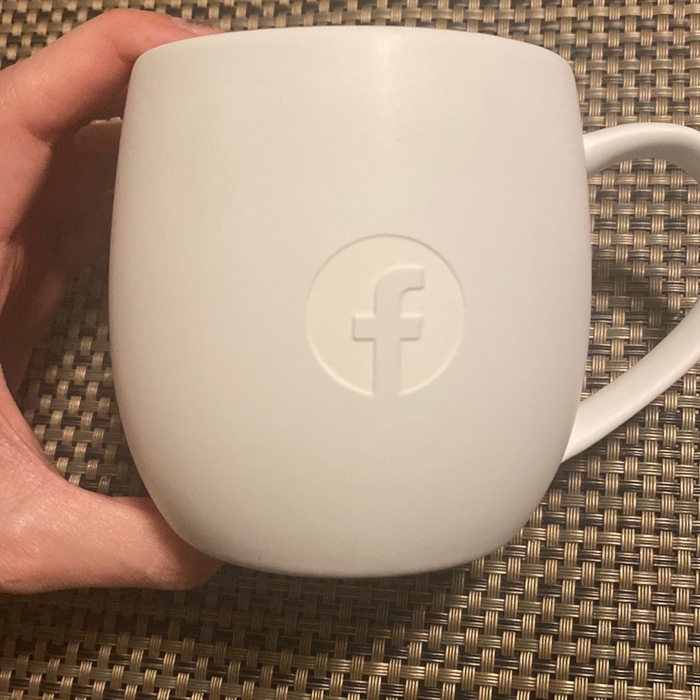 White and Blue Mug